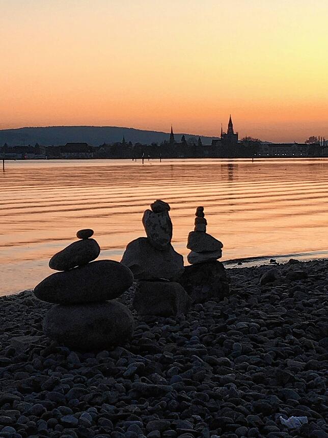 Sonnenuntergang in der Seestraße.