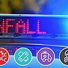 Die Polizei hat 2022 viele tausend Unfälle im Landkreis aufgenommen.