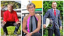 Andreas Otte, Sylvia de Paola und Daniel Duttlinger (von links) setzen sich für Waldshut-Tiengen ein – auf ganz unterschiedliche Weise.