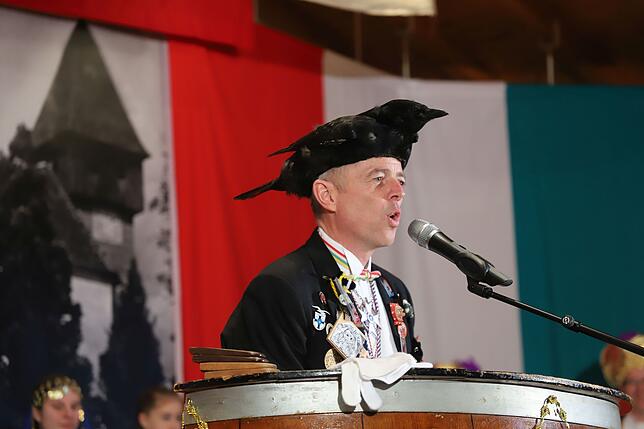 Hielt beim Frühschoppen der Gesellschaft den Spiegel vor: Quaker-Präsident Christoph Vayhinger.