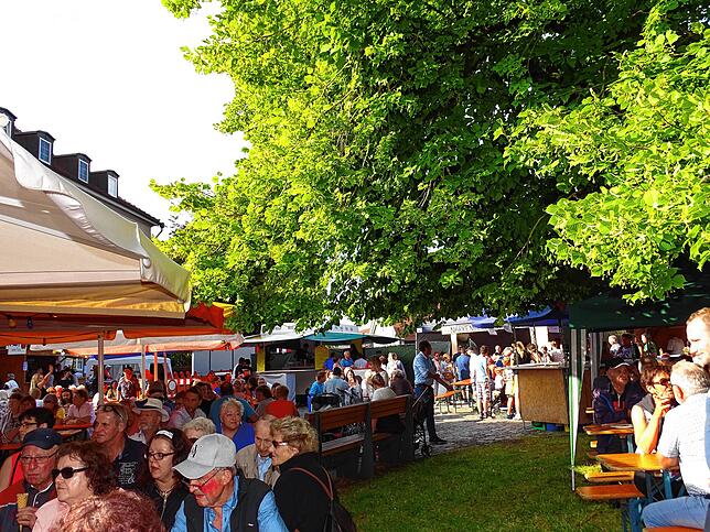 Im vergangenen Jahr trafen sich noch viele Menschen beim Heiligenberger Lindenfest.