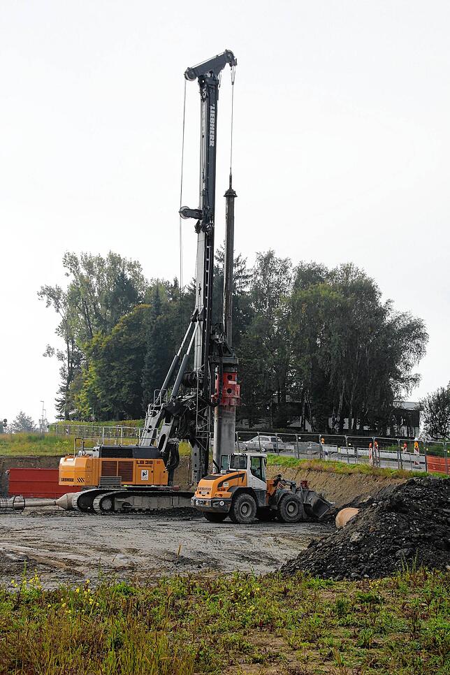September 2017: Die B&nbsp;31-Baustelle nahe Efrizweiler.