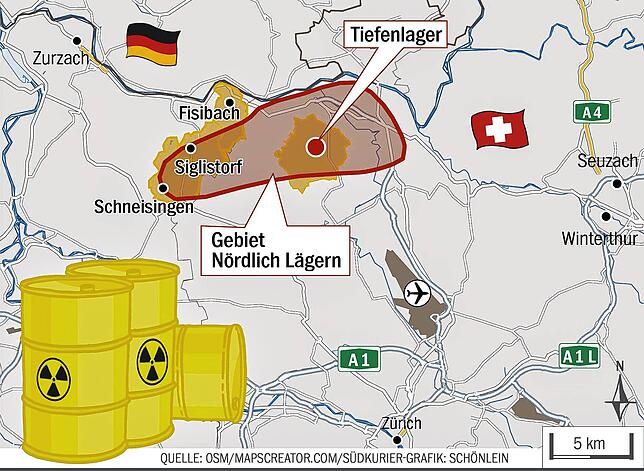 Bild 1: Atommüllendlager im Haberstal: Aus den Gemeinden im angrenzenden Zurzibiet kommt kaum Gegenwind