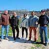 Frank Dei (Stadtjugendpflege Stockach), Frank Karotsch (TG Stockach), Siphiwe und Nicolas Carrey (Agentur Sourmilk) sowie Achim ...