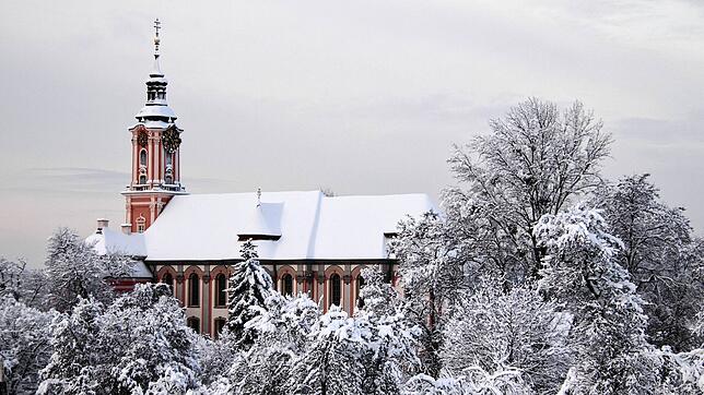 Die Birnau in märchenhaftem Weiß: Ganz schön viel Schnee gab es im Januar 2021. Ob es dieses Jahr weiße Weihnachten gibt ist aktuell ...