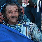 Der kanadische Astronaut Chris Hadfield nach einem Ausflug ins Weltall 2013.