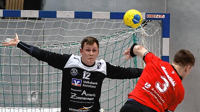 Torhüter Leon Sieck (links, hier im Spiel der Vorsaison gegen Altenheim) will mit dem TuS Steißlingen gegen Freudenstadt/Baiersbronn den ...