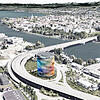 Attraktion an der Konstanzer Schänzlebrücke: Bis 2021 entsteht hier das Asisi-Panorama.