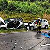 Ein schwerer Auffahrunfall ist am Montag auf der B31-neu geschehen.