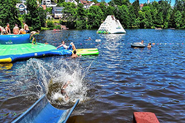 Das Strandbad am Klosterweiher in St. Georgen.