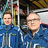 Niclas Reutter (links) und Hannes Ruther vom THW-Ortsverband Überlingen. Beide waren bei der Flutkatastrophe im Ahrtal im Einsatz. Sie ...