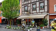 Ein technischer Defekt im Stromkasten löste in der Backstube eines Cafés in der Unterstadtstraße einen Brand aus.