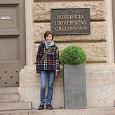 Als Studentin an der päpstlichen Universität in Rom: Michaela Schwert.