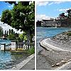 Der Blick von der Konstanzer Seestraße auf das Inselhotel könnte unterschiedlicher nicht sein. Während das Wasser im Sommer 2024 fast ...