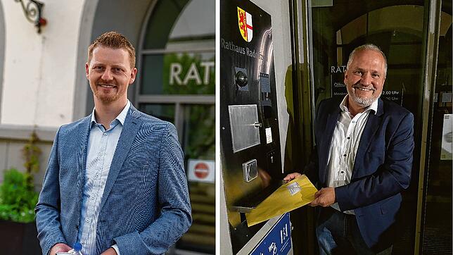 Gehen ins Rennen um den Posten des Oberbürgermeisters in Radolfzell: Simon Gröger (links) und Martin Staab (rechts).