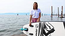 Mit der elektrischen Finne von JayKay soll jedes SUP zum selbst fahrenden Board werden.