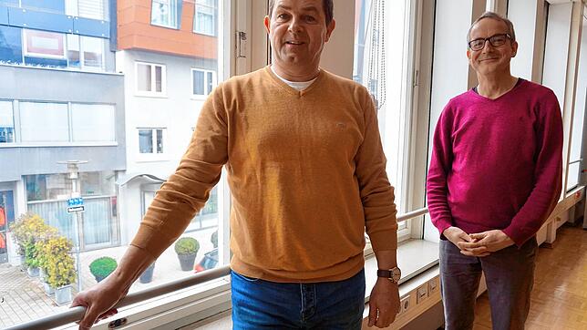 Jürgen Holeksa (links) und Philipp Fuhrmann sind die führenden Köpfe beim Netzwerk für Friedrichshafen.