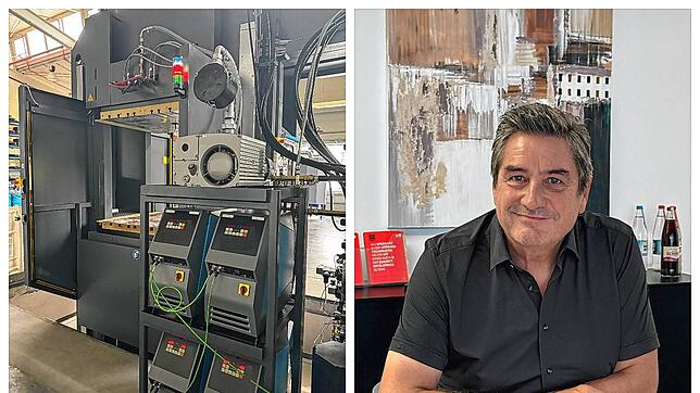 Die Maschine steht schon: Mit seinem Know-how aus dem Bereich der Gummiproduktion möchte Dietmar Bolay, Chef der Südbadischen ...