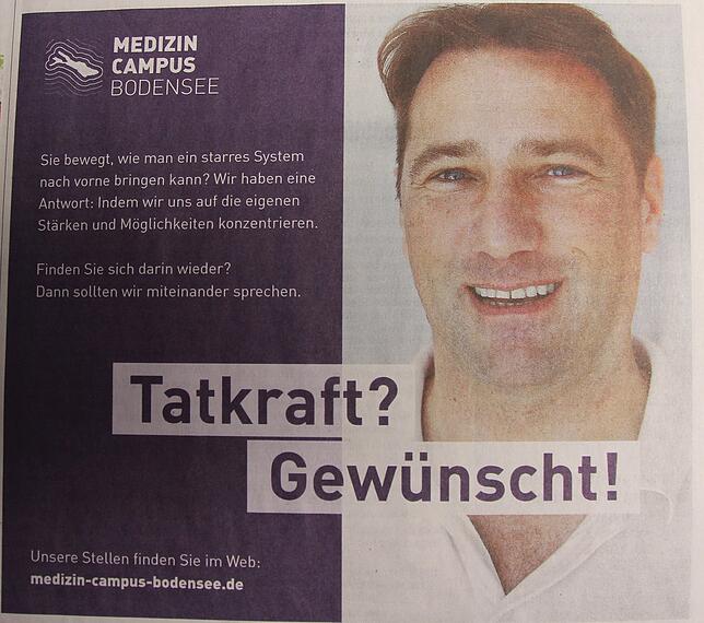 Geworben wird nicht unbedingt mit ganz bestimmten Stellen.