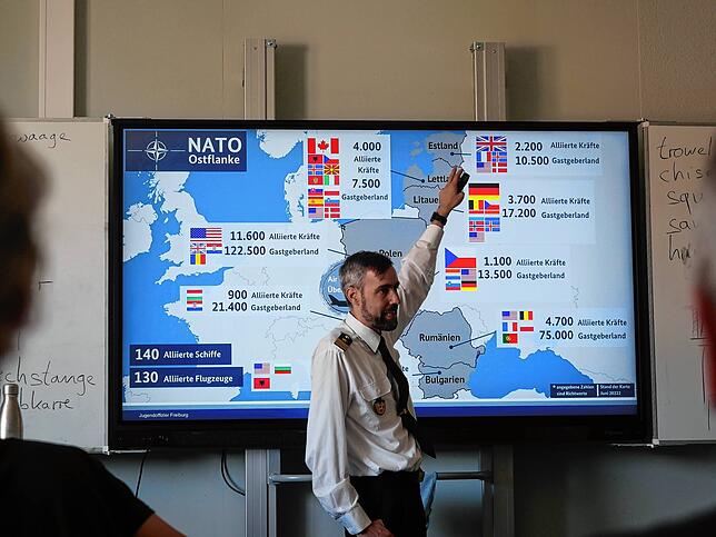 Heiko von Ditfurth erläuterte in seinem Vortrag auch die Lage an der so genannten Nato-Ostflanke.