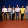 Norbert Baumann (von links) und der neue Ortschaftsrat mit Mathias Lohberger, Michael Sauter, Jacqueline Baumann, Norbert Rösch, Martin ...