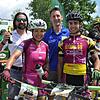 Gewinner des 15.&nbsp;Waldhaus-Mountainbike-Marathons wurden Schirmherrin Sabine Spitz und Julian Schelb aus dem Münstertal. Das Bild ...