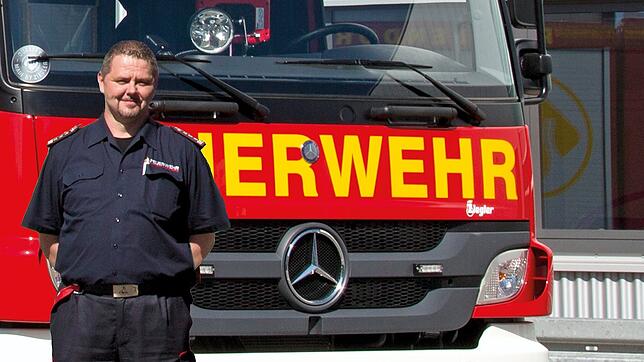 Kommandant Dieter Müller freut sich 2020 auf neue Feuerwehrfahrzeuge.