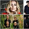 Sie stehen dieses Jahr auf der Bühne beim Hohentwiel-Festival: die Sängerin Anastacia (oben links), Bap (oben rechts) sowie die Bands ...