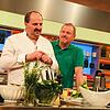 Andreas Specht kocht mit Johann Lafer bei der Küchenschlacht.