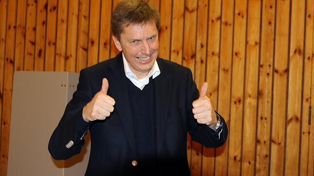 Johannes Albrecht hatte gut lachen bei der Bürgermeisterwahl in Feldberg.