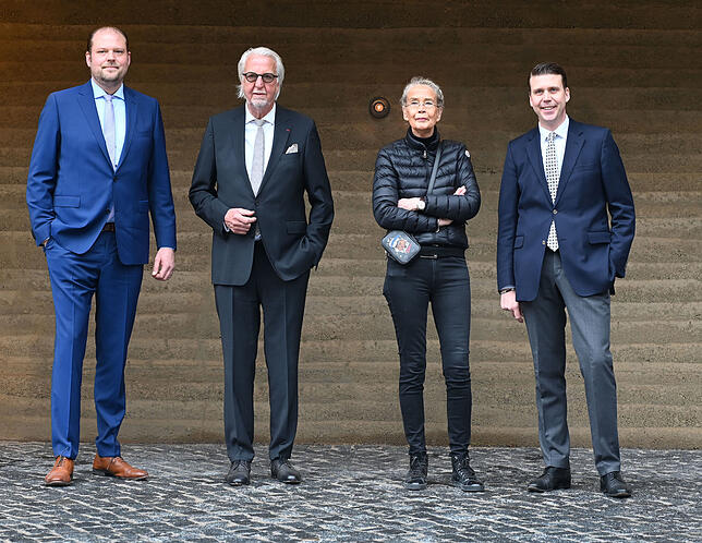 Die Familie Finkbeiner, Betreiber des Hotels „Traube Tonbach“, Matthias Finkbeiner (von links), Heiner Finkbeiner, Renate ...