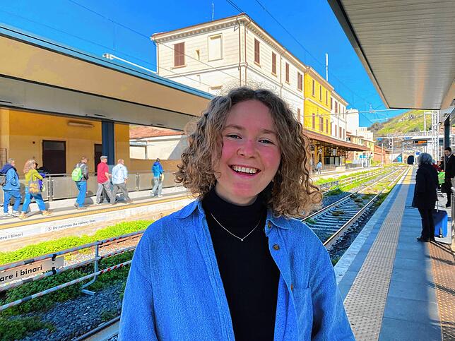 Carolin Bauer ist auf dem Weg in die Heimat nach Bad Säckingen. Sie freut sich schon auf das Osterfest mit der Familie.