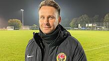 Fabian Wilhelmsen, Trainer des Türkischen SV Singen. Im Spiel gegen den FC Königsfeld setzte sich seine Elf 5:3 durch.