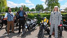 Bild : Diese Motorradfahrer sorgen am Bodensee für Staunen - so schick!
