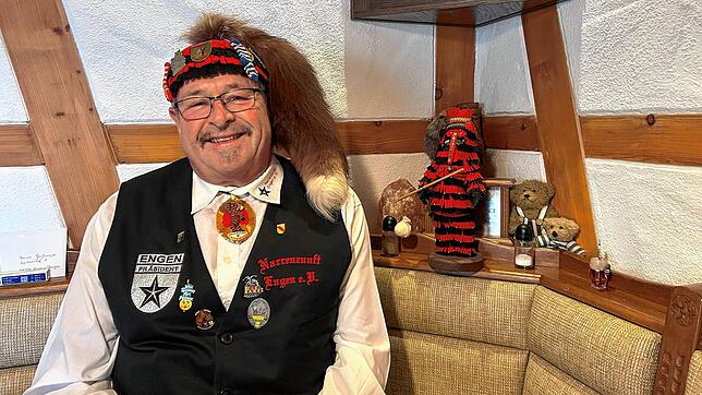 Die Vorfreude überwiegt: Nach zwei Jahren Vorbereitungen freut sich Sigmar Hägele auf das Narrentreffen zum 150-jährigen Jubiläum der ...