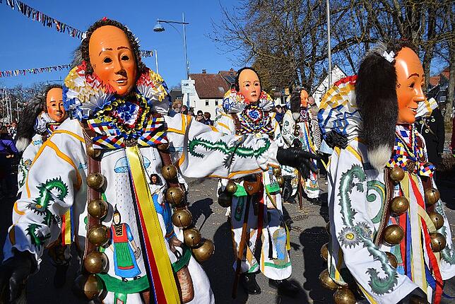 Bild 38: Bilder vom Narrentreffen der Urviecher-Zunft Bad Dürrheim: Großer Festumzug (1)