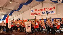 Tradition: Zum 55. Mal veranstaltet der Musikzug St. Florian sein Wunschkonzert im Chilbizelt beim Waldshuter Heimatfest, seit 2017 ...