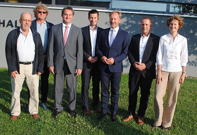 Die neuen Fraktionsvorsitzenden im Waldshut-Tiengener Gemeinderat (von links): Gerhard Vollmer (SPD), Harald Ebi (FDP), Bürgermeister ...