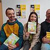 Lars Kiefer, Jana Schneider und Christian Denecke (von links) bereiten die Aktionswoche vor, die Herausforderungen suchtkranker Familien ...