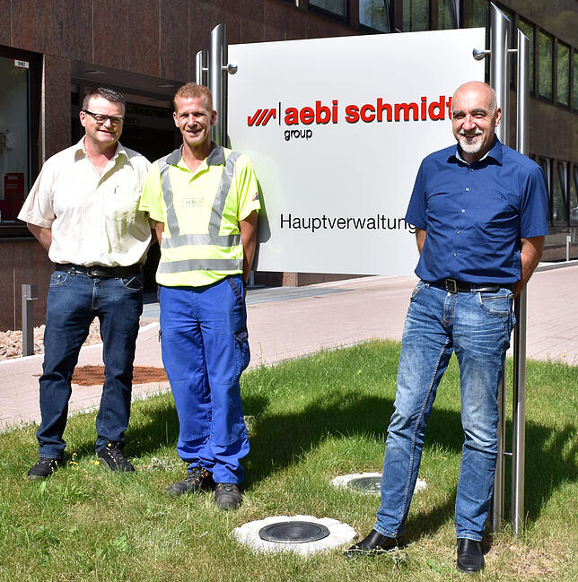Andreas Bläsi, Martin Melches und Reinhold Sonner von Aebi Schmidt Deutschland GmbH in St.Blasien (von links).