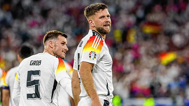 Niclas Füllkrug nach seinem Treffer zum 4:0 gegen Schottland. Vor dem Spiel ist es zu einem schmerzhaften Versehen gekommen: Beim ...