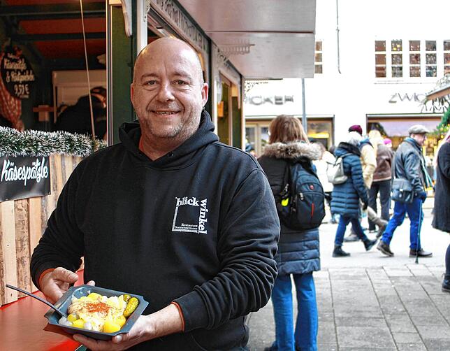 Gastronom Michael Dummel vom Restaurant Blickwinkel sieht die Vorteile der Umstellung – und nimmt dafür auch einen gewissen Mehraufwand ...