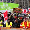 Ein Warnstreik am Donnerstag in Hamburg. Am Montag soll bundesweit fast gar nichts mehr gehen.