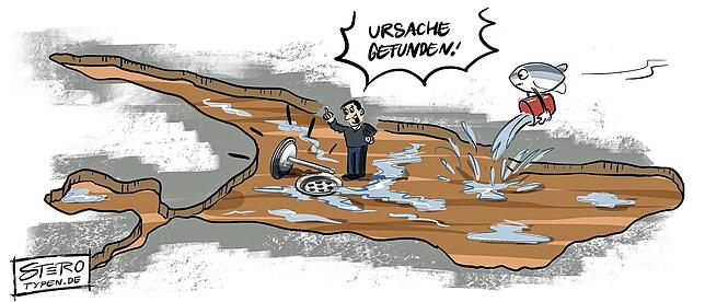 Bild 29: Die Karikatur der Woche: Reagenz verwechselt?