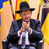 Moshe Flomenmann bei der Amtseinführung als Polizeirabbiner in Stuttgart.