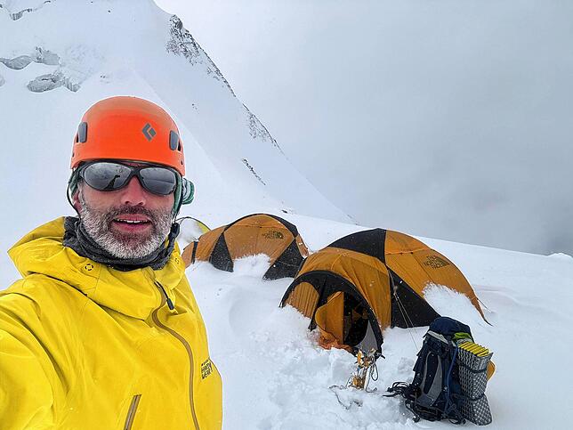 Martin Hensler im Camp 2.