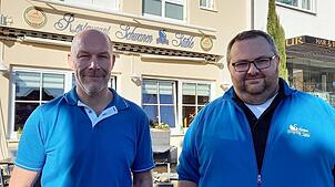 Haben jede Menge Ideen für das alteingesessene „Schwanenstüble“: Pächter Daniel Wrona (rechts) möchte das Restaurant auch für die ...