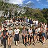 Die Gruppe deas Ocean College (hier auf Kuba) hat schon einen Großteil der Reise hinter sich. Nele Haarmann befindet sich im Bild rechts ...