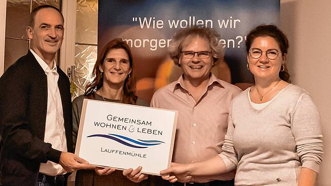 Die Vorstandsmitglieder des neu gegründeten Vereins Gemeinsames Wohnen & Leben Lauffenmühle (von links): Thomas Eichkorn Vorsitzender), ...