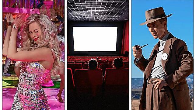 &bdquo;Barbie&ldquo; (links) oder &bdquo;Oppenheimer&ldquo; (rechts)? Wer jetzt ins Kino will, steht vor einer schwierigen Entscheidung.